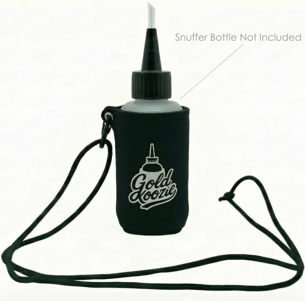 Gold Koozie aluminum grommets withstand outdoor gear wear.