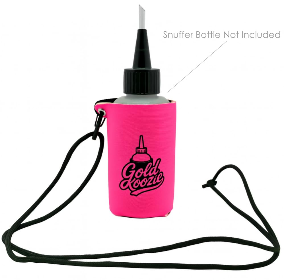 Gold Koozie clip-ready design lets you attach to pack or belt.