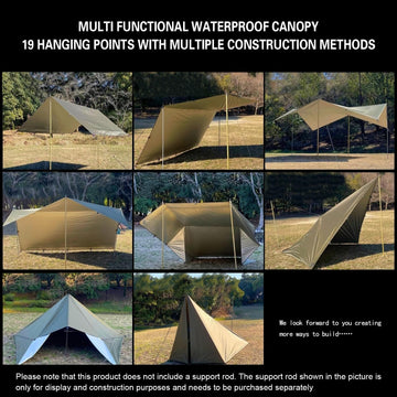 GoldCamp emergency-blanket reflectivity aids body heat retention during camping.