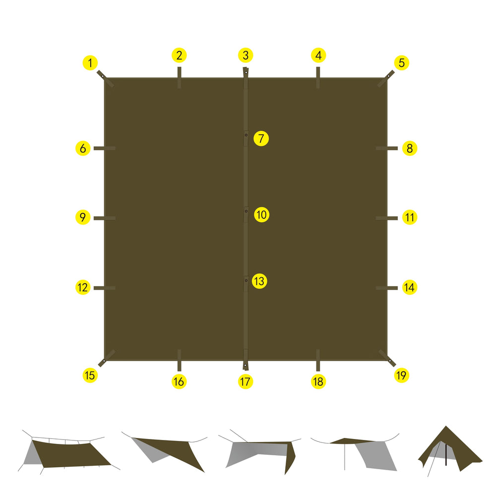 GoldCamp portable carry bag simplifies packing, transport, and storage.