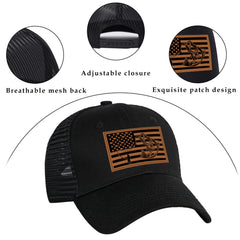 Ventilated mesh back detail of the hat