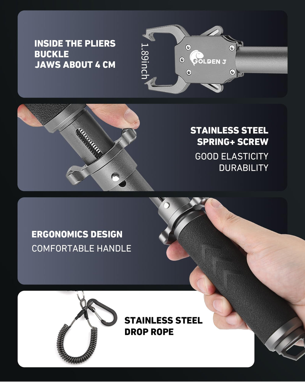 360-degree swivel lip clip design during use