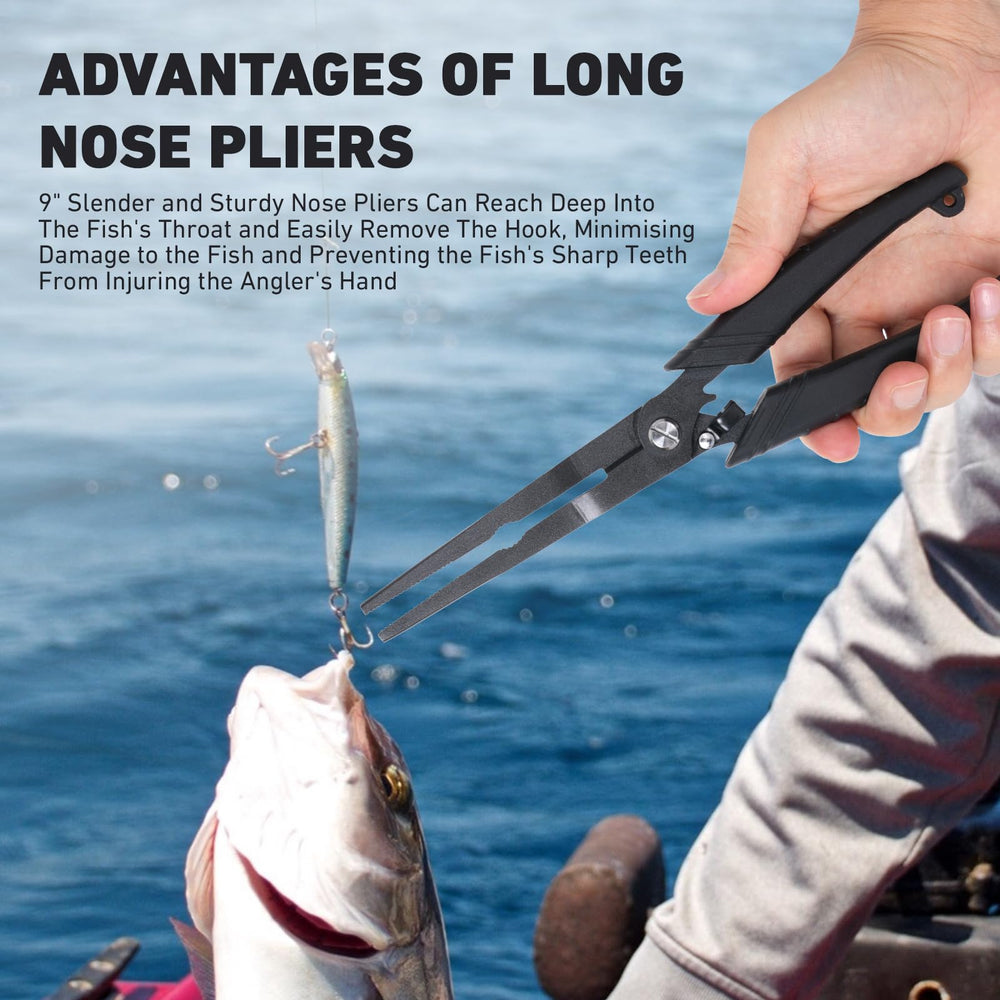 Saltwater resistant fishing gear suitable for deep-sea, ice, and surf fishing