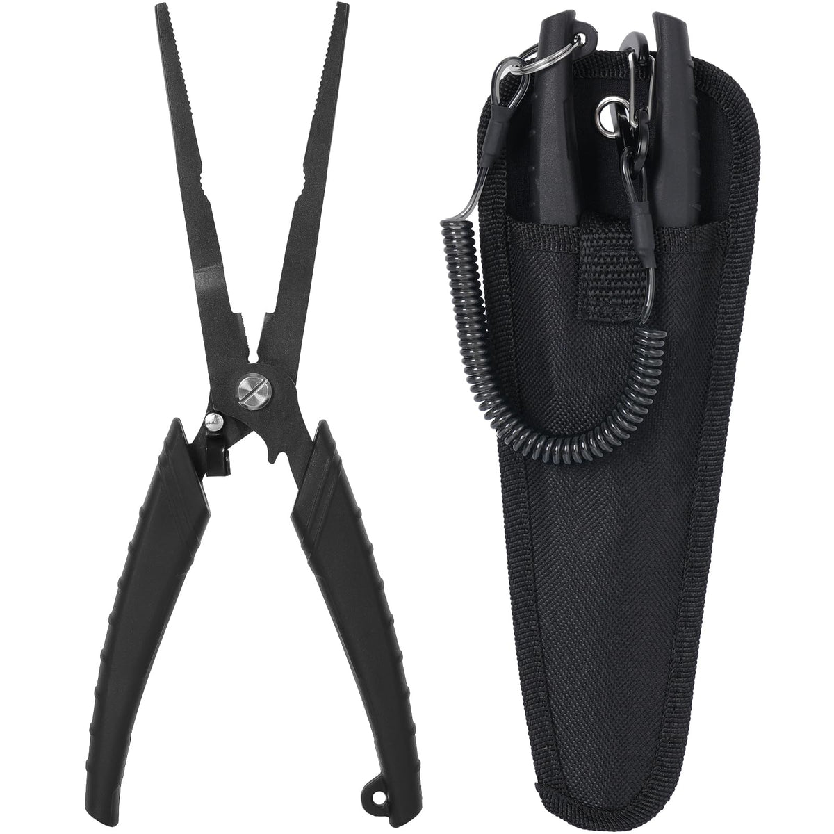 Golden J Teflon fishing pliers with 9-inch long nose