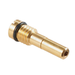 GoldenBall valve close-up shows full metal build for durability and longevity.
