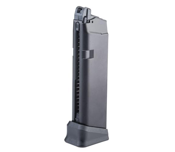 GoldenBall Poseidon green gas magazine in black feeds reliably during matches.