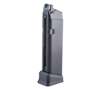 GoldenBall Poseidon green gas magazine in black feeds reliably during matches.