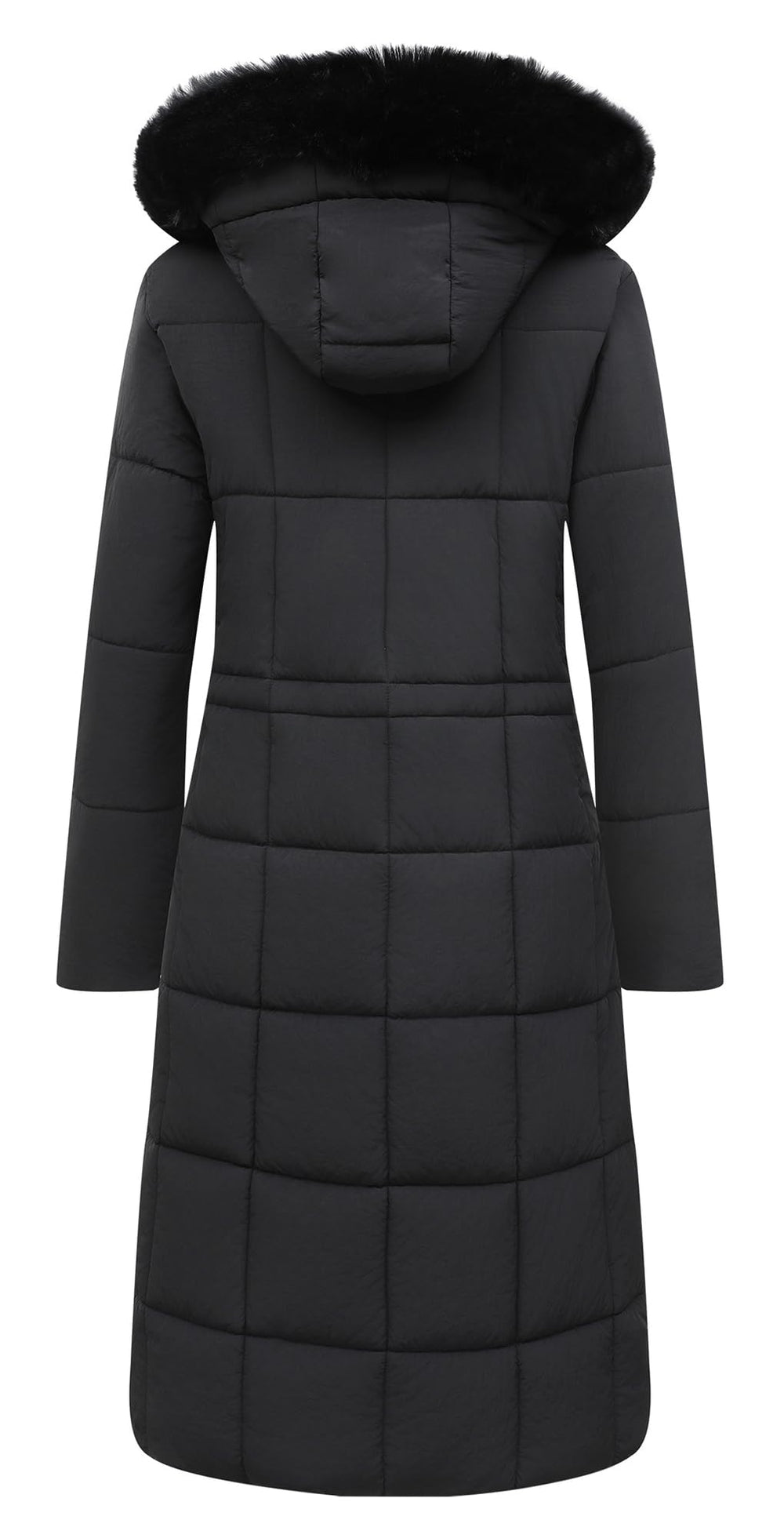 GOLDLADIES winter coat detachable hood highlights versatile styling