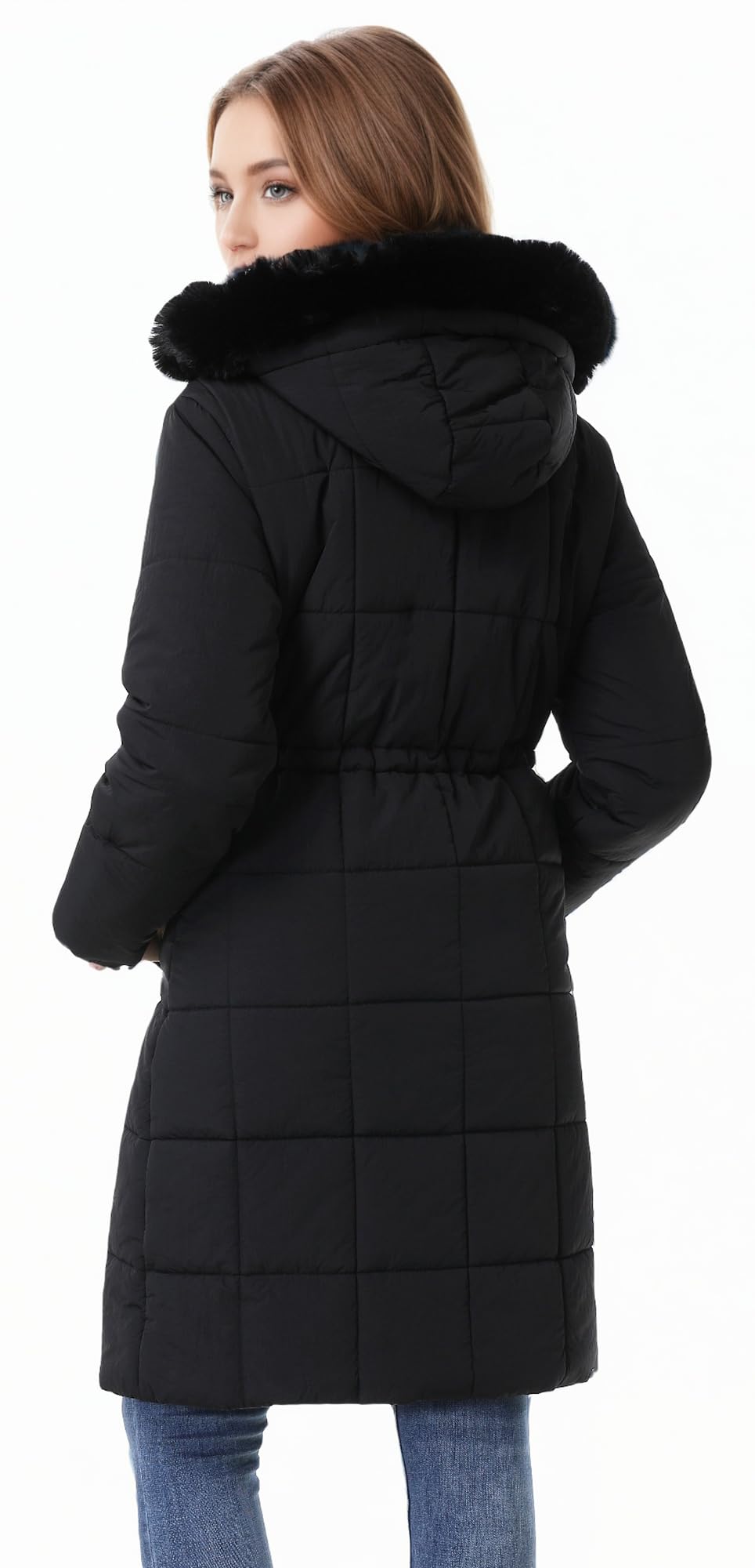GOLDLADIES winter coat full-length coverage for harsh winter days