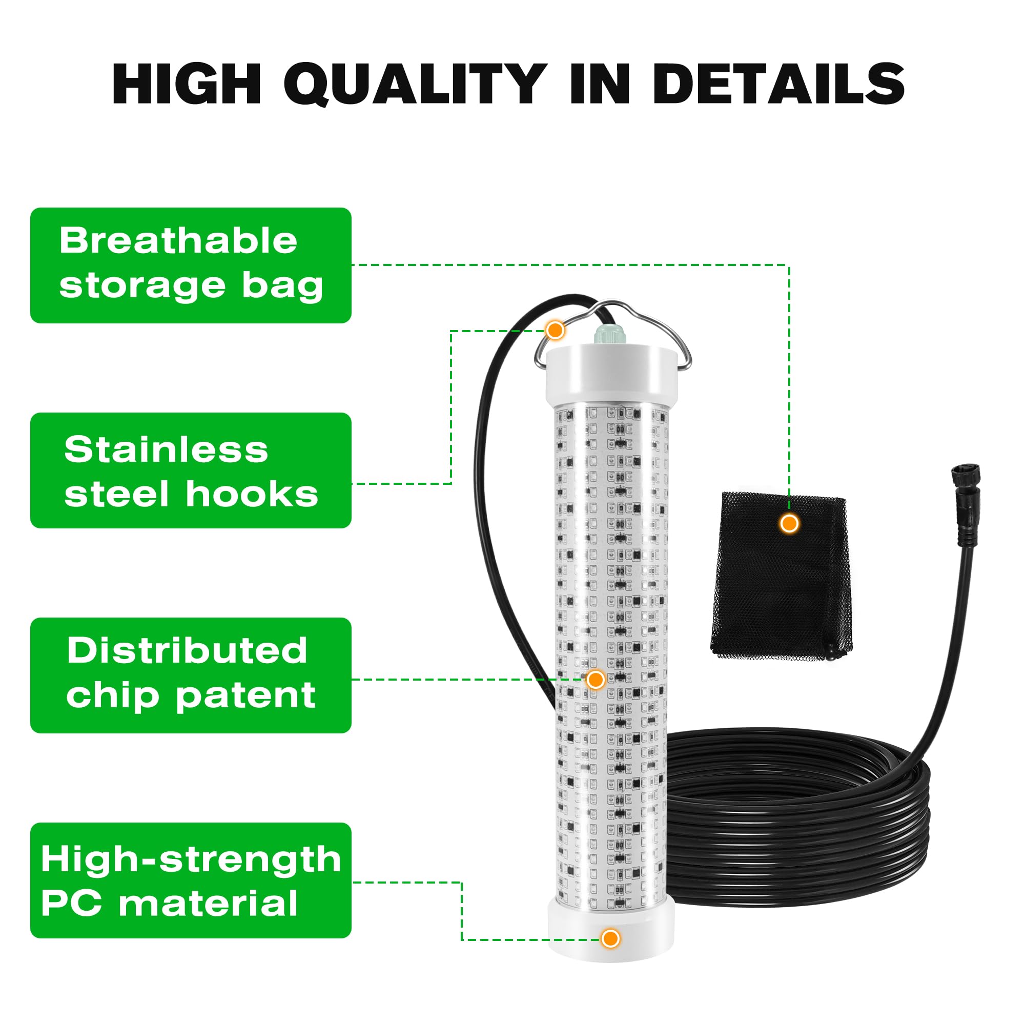 12V battery clamps and cigarette lighter adapter included with Goldlife 200W