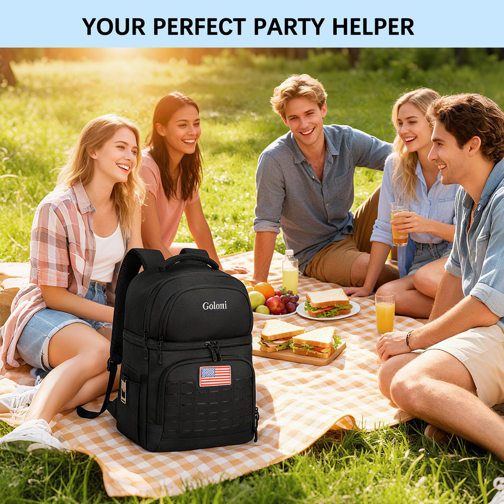 Goloni cooler backpack outdoor-adventure-ready design supports versatile outings.