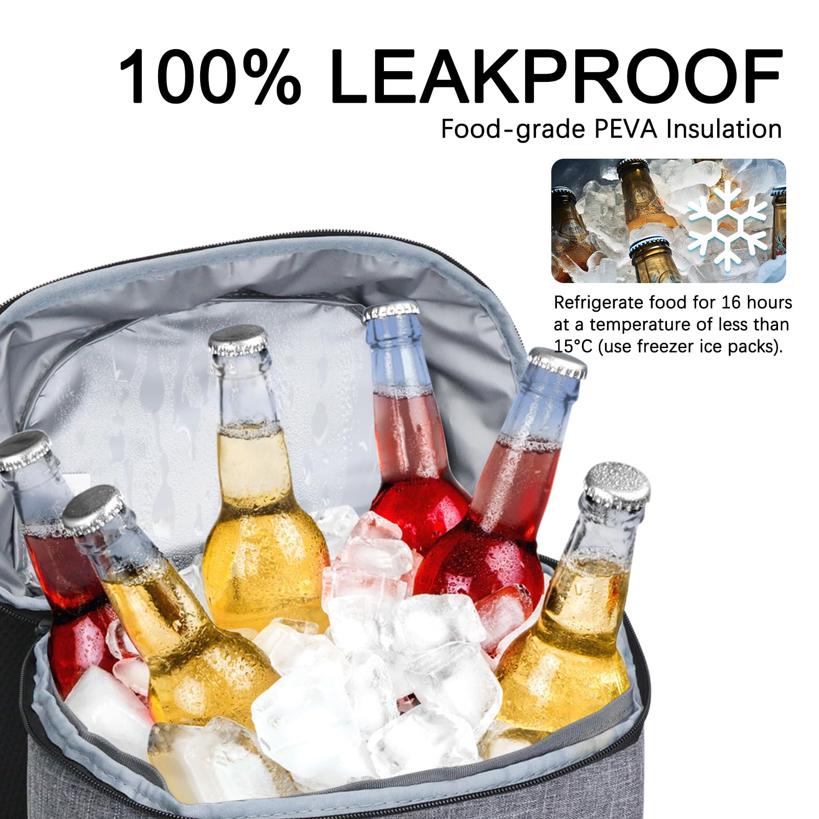 Goloni Upgraded Cooler Backpack 24 Cans in use at the beach demonstrating practical cooling