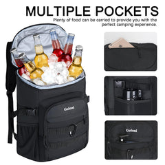 Goloni Upgraded Cooler Backpack padded shoulder straps provide comfortable carrying