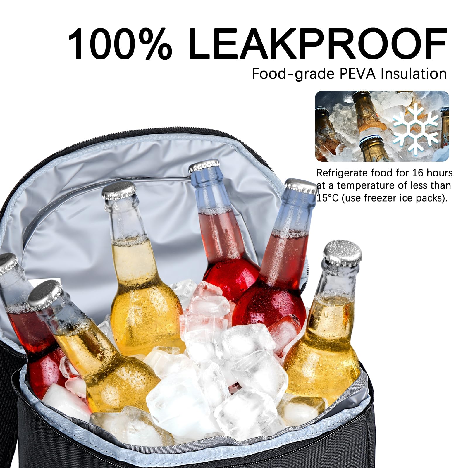 Goloni Upgraded Cooler Backpack waterproof fabric keeps contents dry during trips