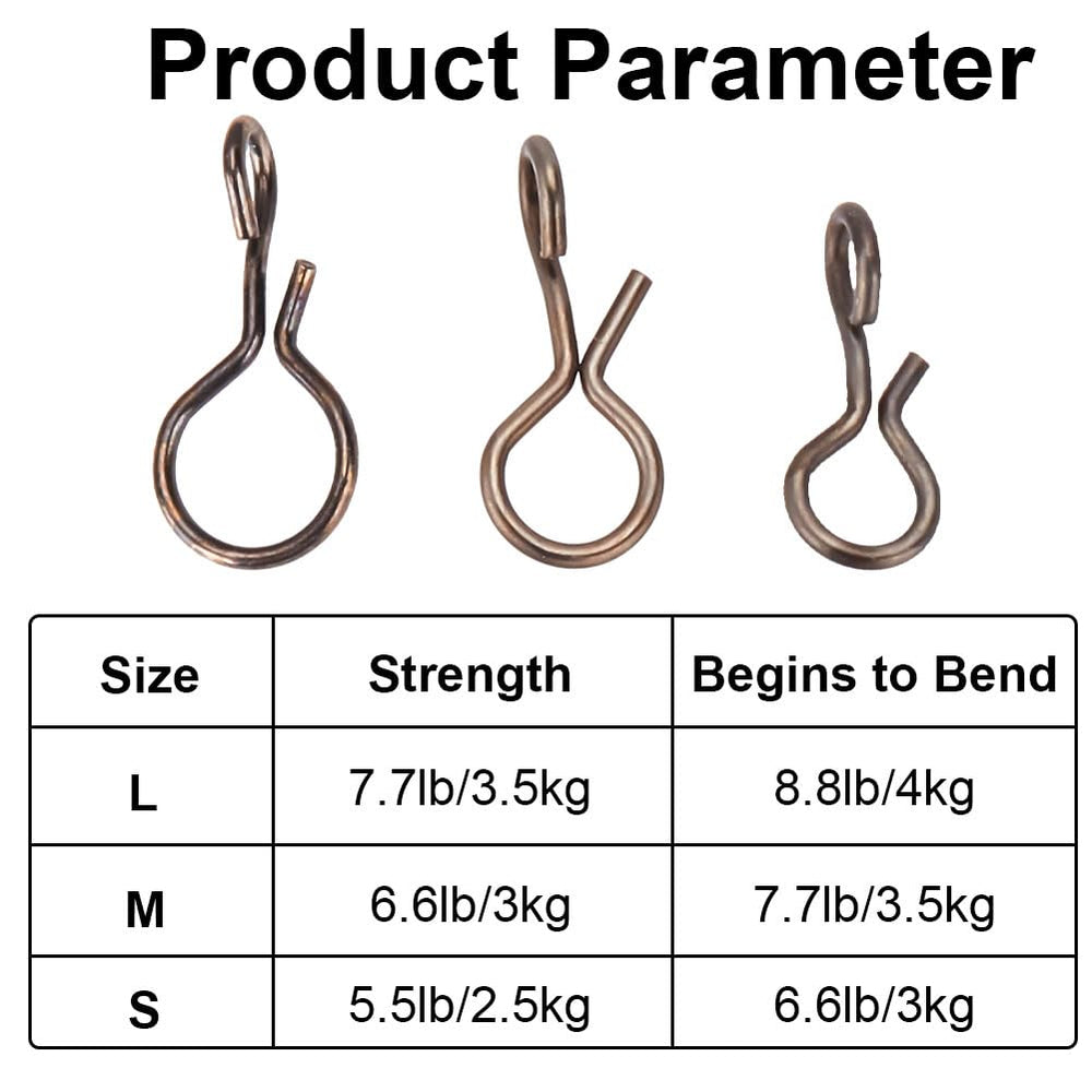 GOMAKERER quick release lure change clips for fast lure swaps during fishing trips