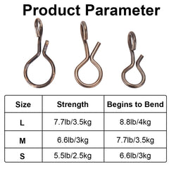 GOMAKERER quick release lure change clips for fast lure swaps during fishing trips