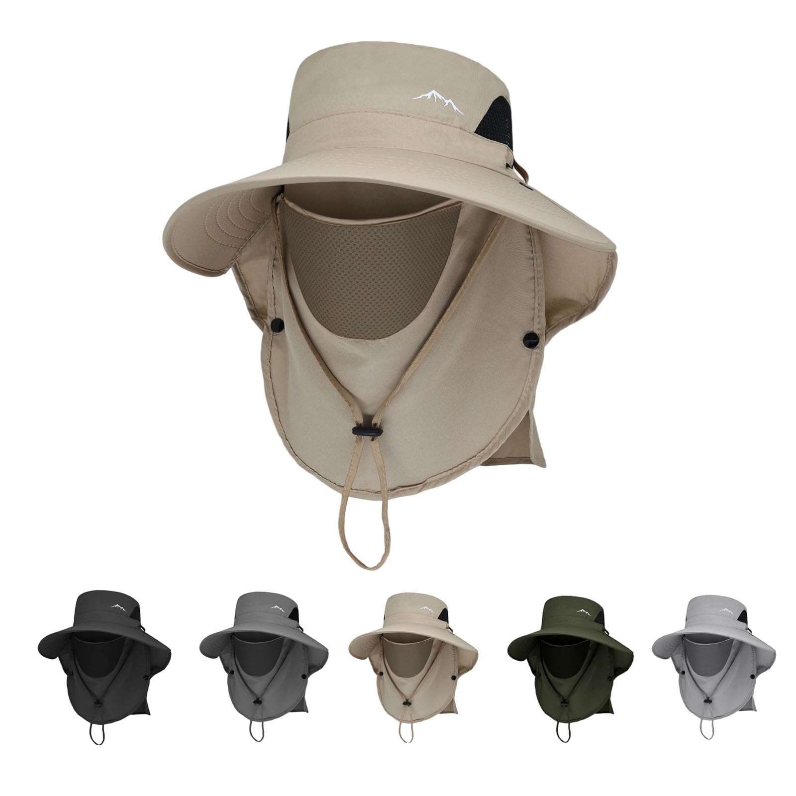 Gomehone men's bucket hat showing foldable storage, ideal for travel and compact packing.