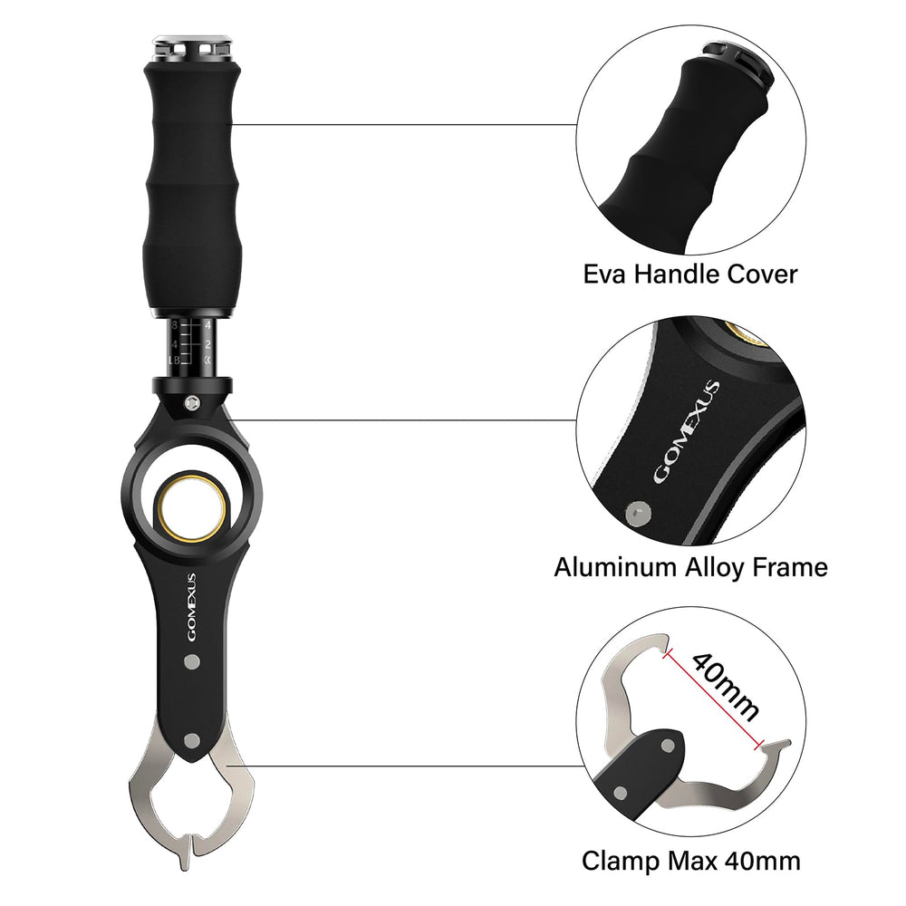 GOMEXUS 360-degree rotation handle enables smooth handling during fights.