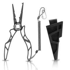 Gomexus Exoskeleton 7-Inch titanium coated fishing pliers front view