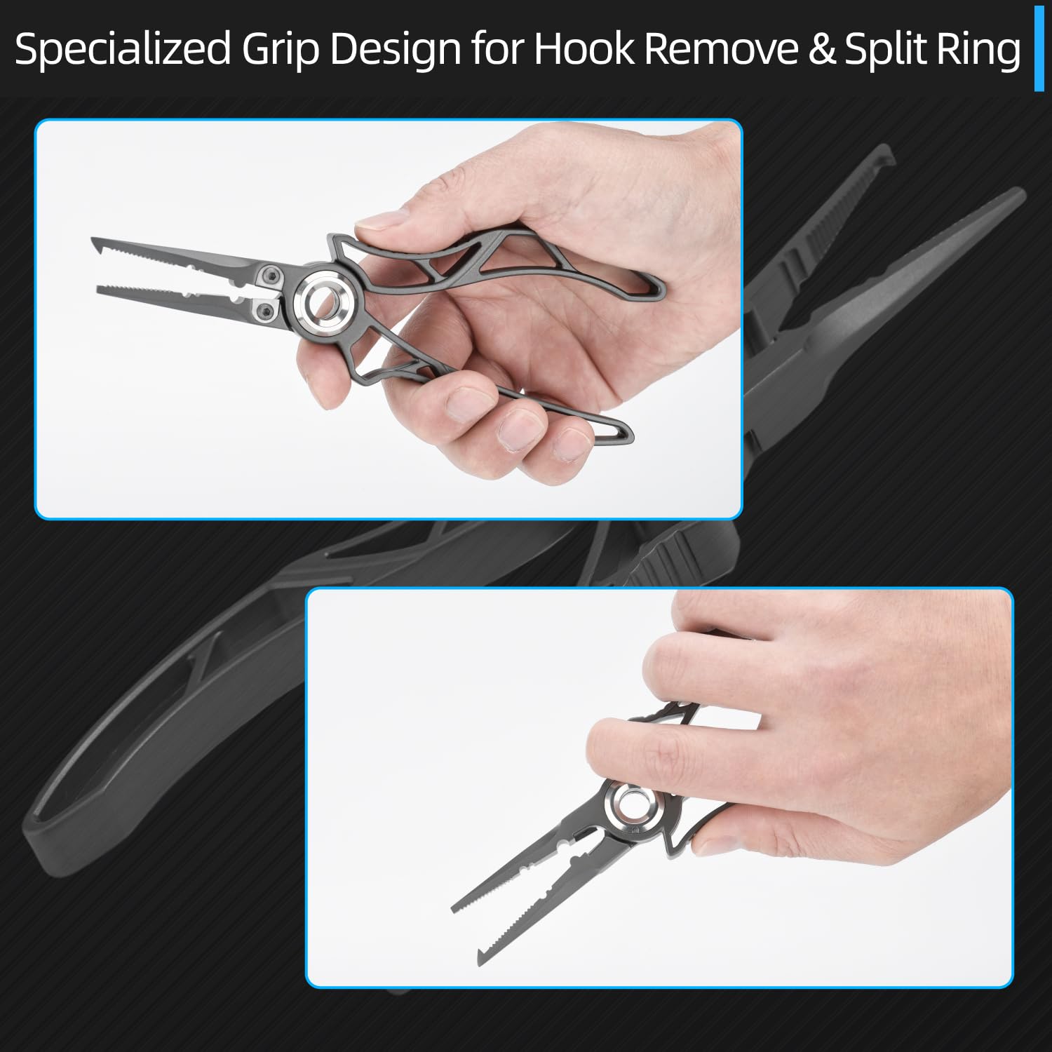 Ergonomic handle and built in spring of Exoskeleton pliers