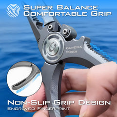 Kevlar lanyard attached to Gomexus 7'' titanium pliers