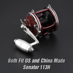Rear view highlighting frame mounting points for Penn Senator 113H
