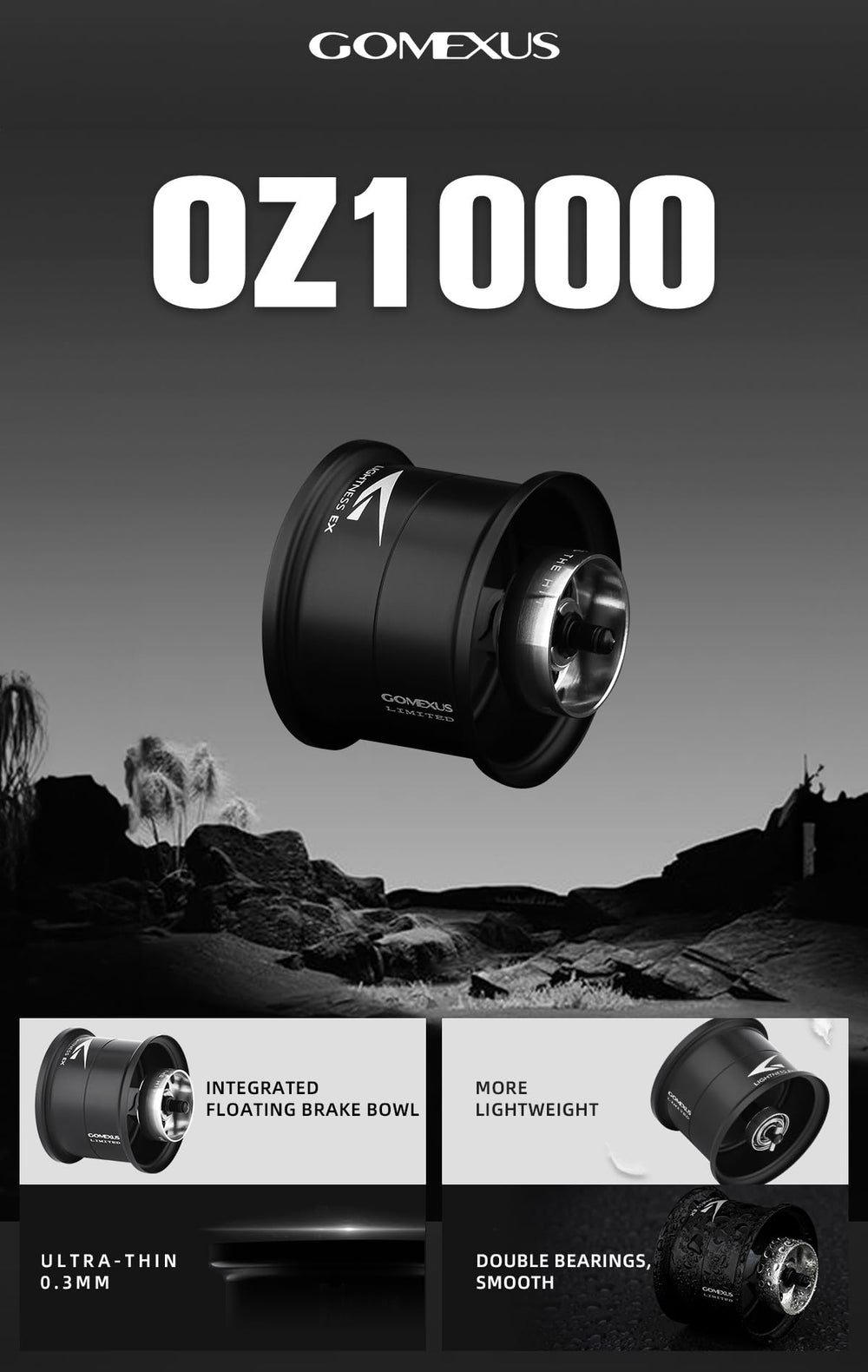 Daiwa 24 Steez SV TW reel with GOMEXUS aluminum spool installed