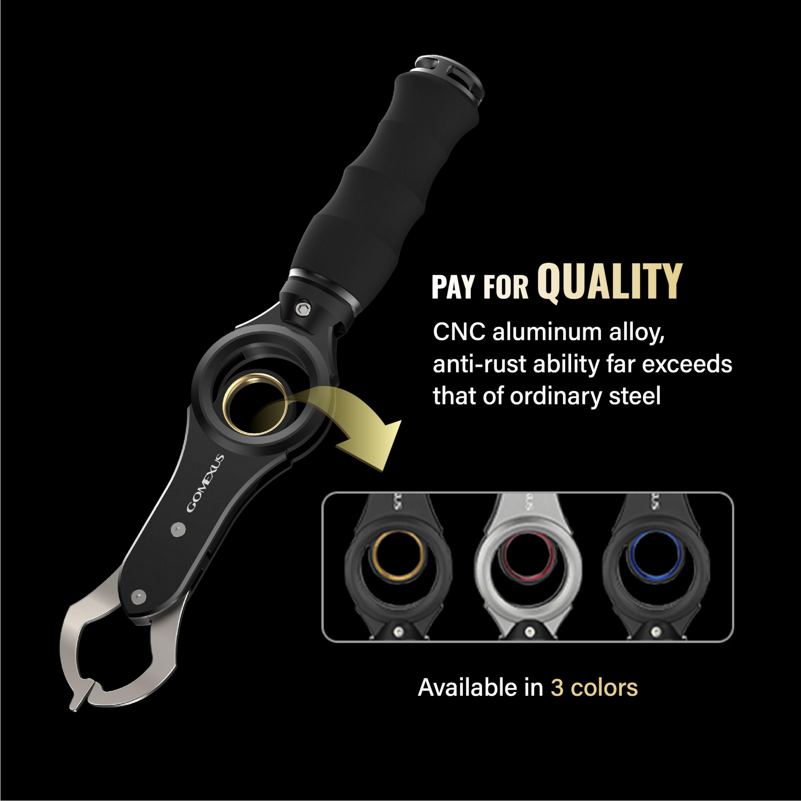 GOMEXUS corrosion-resistant fishing gear designed for harsh environments.