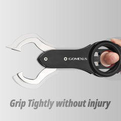 GOMEXUS fish lip gripper 316 stainless steel construction resists corrosion.