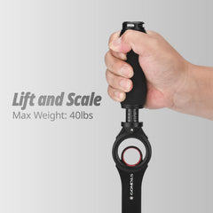 GOMEXUS fish lip gripper 360-degree rotation reduces wrist strain.