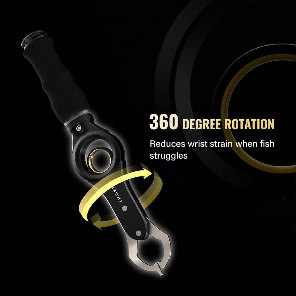 GOMEXUS fish lip gripper easy hook removal with wide jaw access.