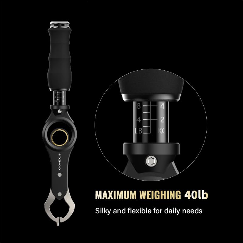 GOMEXUS fish lip gripper in-use on a boat helps secure slippery catches.