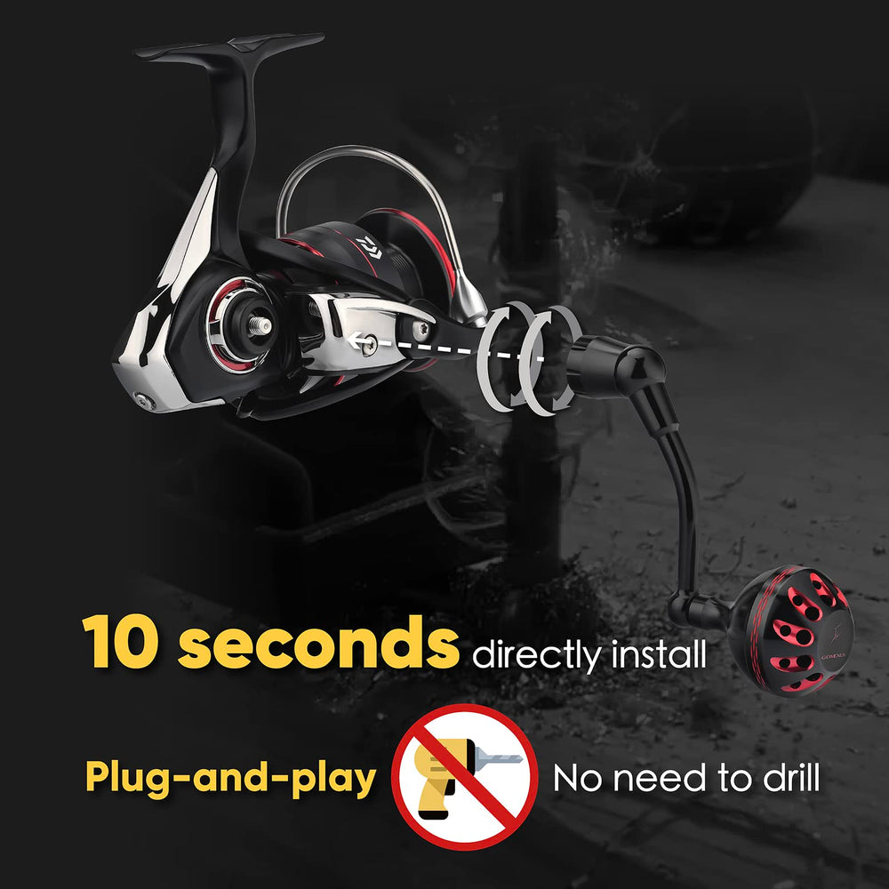 GOMEXUS Fuego/Ballistic LT compatibility image shows easy reel fit and reliable performance.