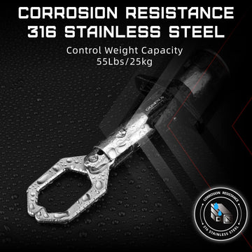 360° rotating jaw design for easy handling
