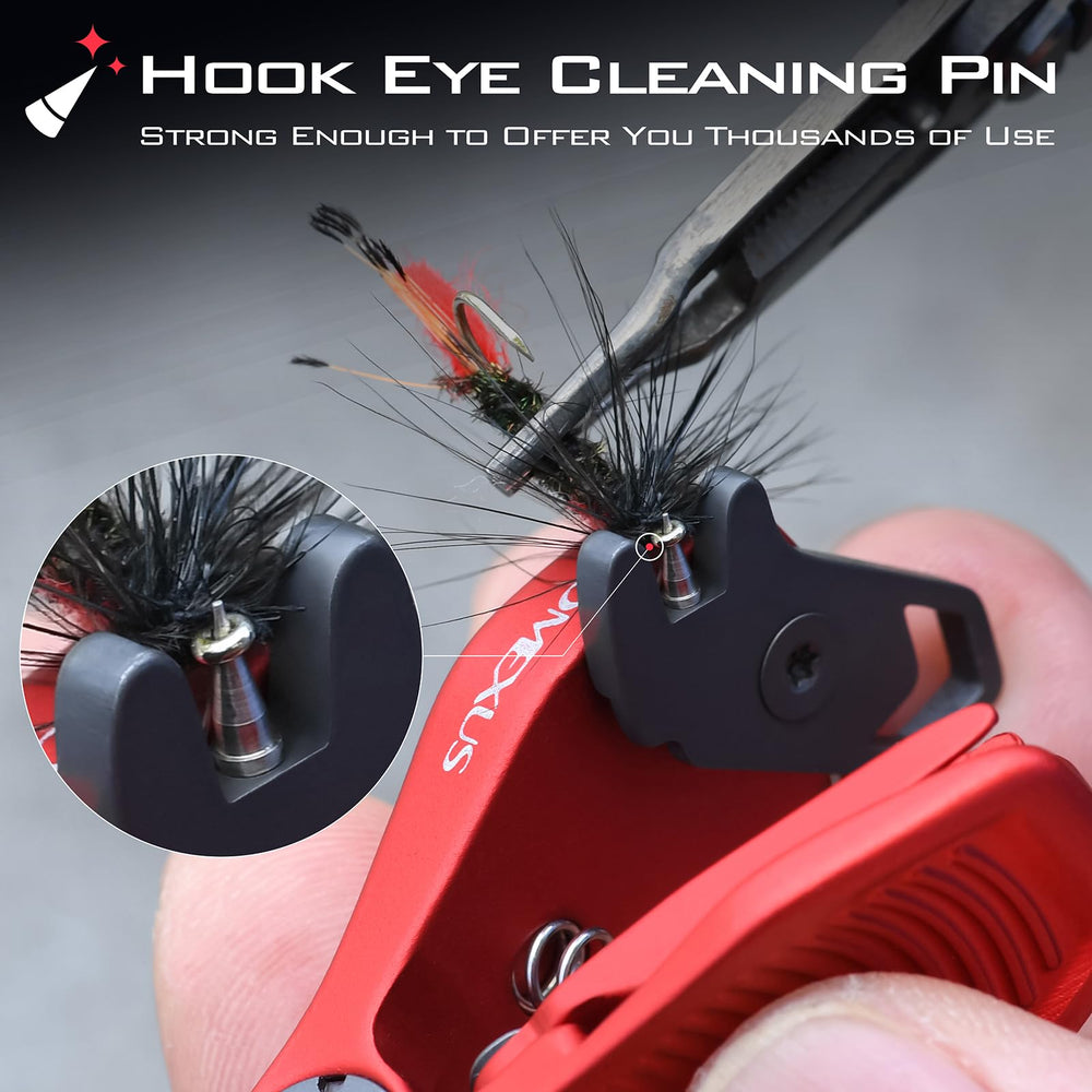 Hidden nail knot tool under the wings of the cutter
