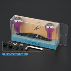 Side view of GOMEXUS 100mm baitcasting reel handle