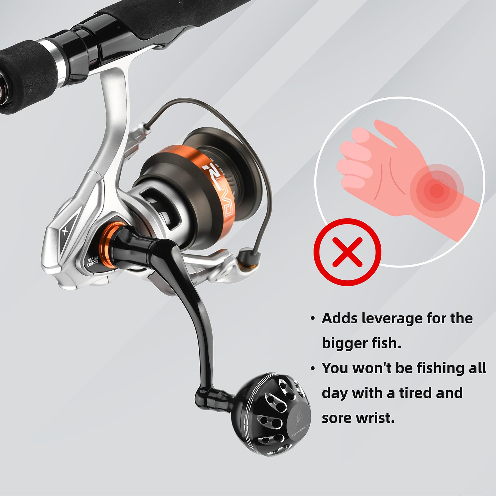 Compatible with Abu Garcia Revo Rock/Winch/SX/X 20 30 40, Zata 2500 3000 4000