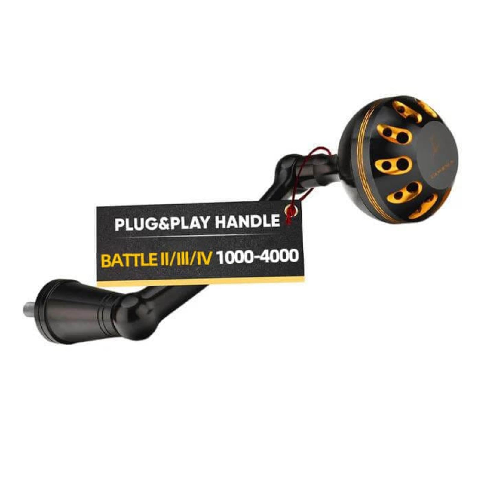 GOMEXUS Power Handle closeup with round knob showing ergonomic grip benefit