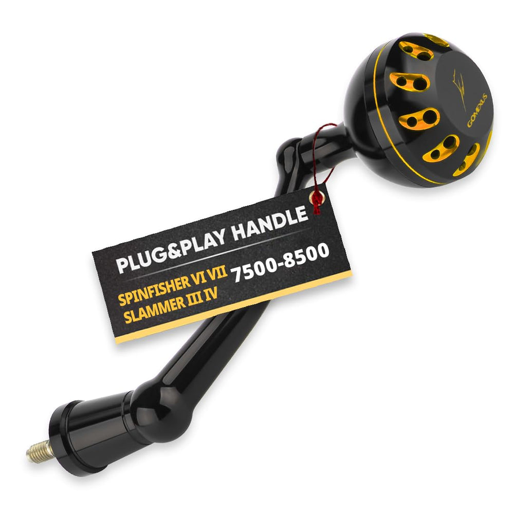GOMEXUS power handle in black with 92mm length for stronger leverage and control