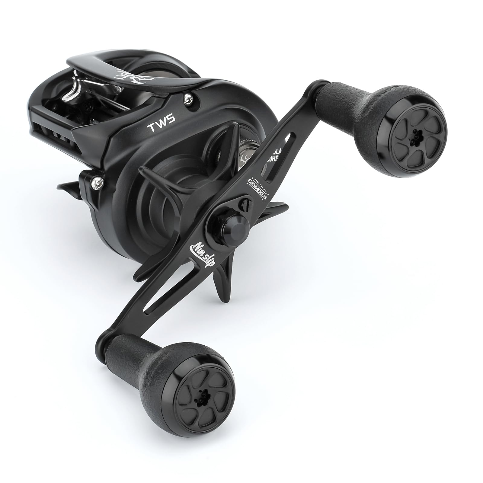 Compatibility list including Shimano Tranx 300/400 Curado 300 Cardiff 300 and various Daiwa models
