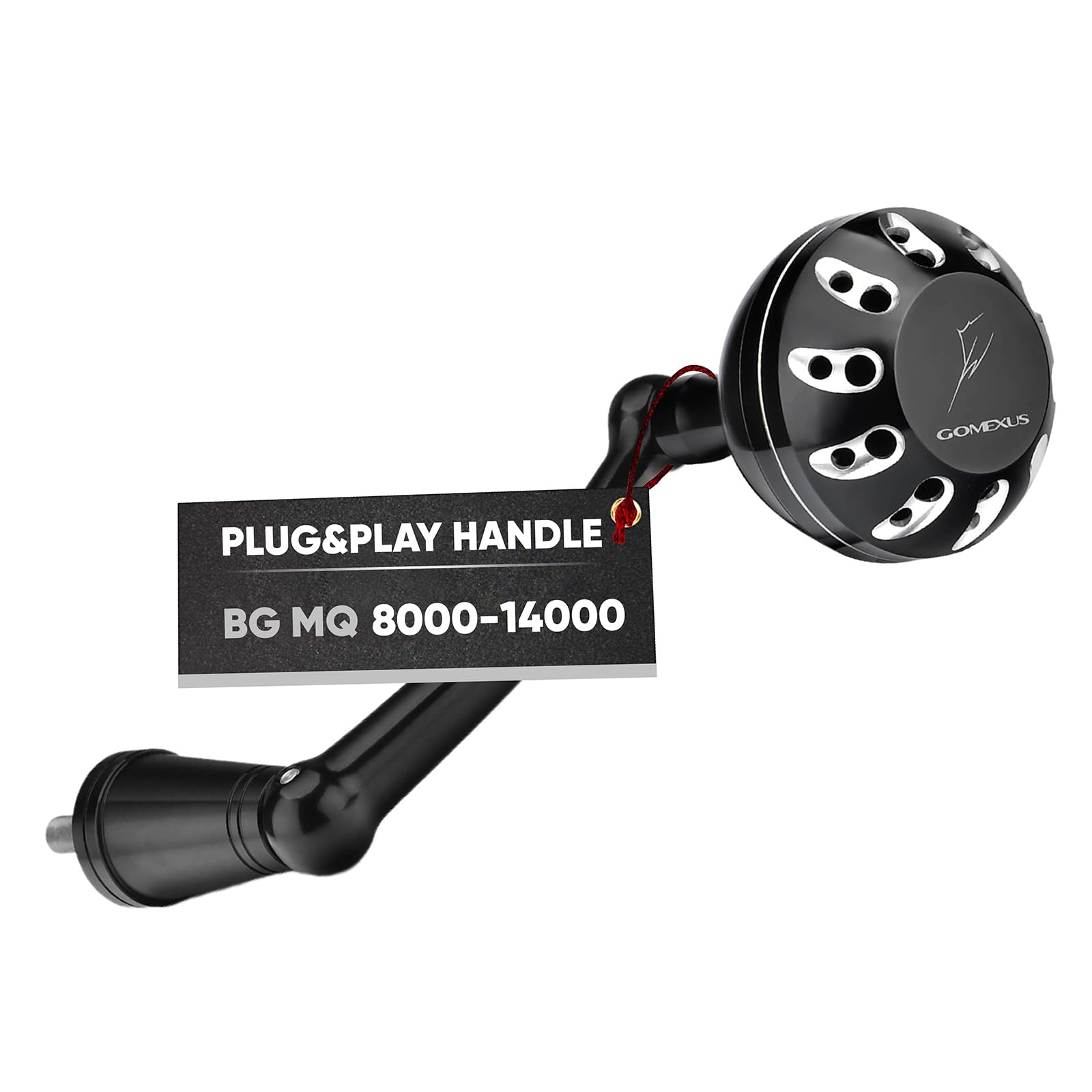 GOMEXUS Power Handle for Daiwa BG MQ 8000-14000 – front view