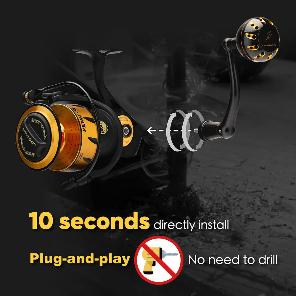 GOMEXUS power handle round knob offers ergonomic grip for comfort
