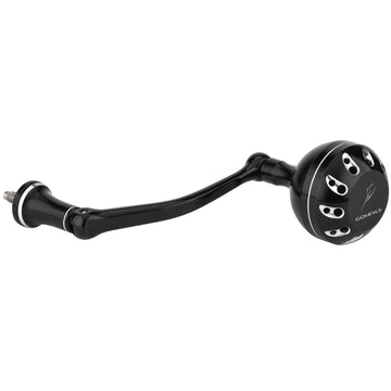GOMEXUS Power Handle in black and silver for Shimano Ultegra XTD 5500/14000 spinning reel, 92mm