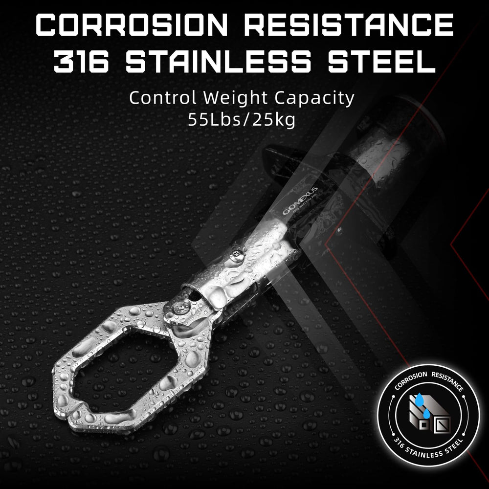 GOMEXUS 360° rotating-handle reduces wrist strain during long battles