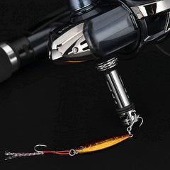 Reel Stand protecting reel bottom from saltwater contact