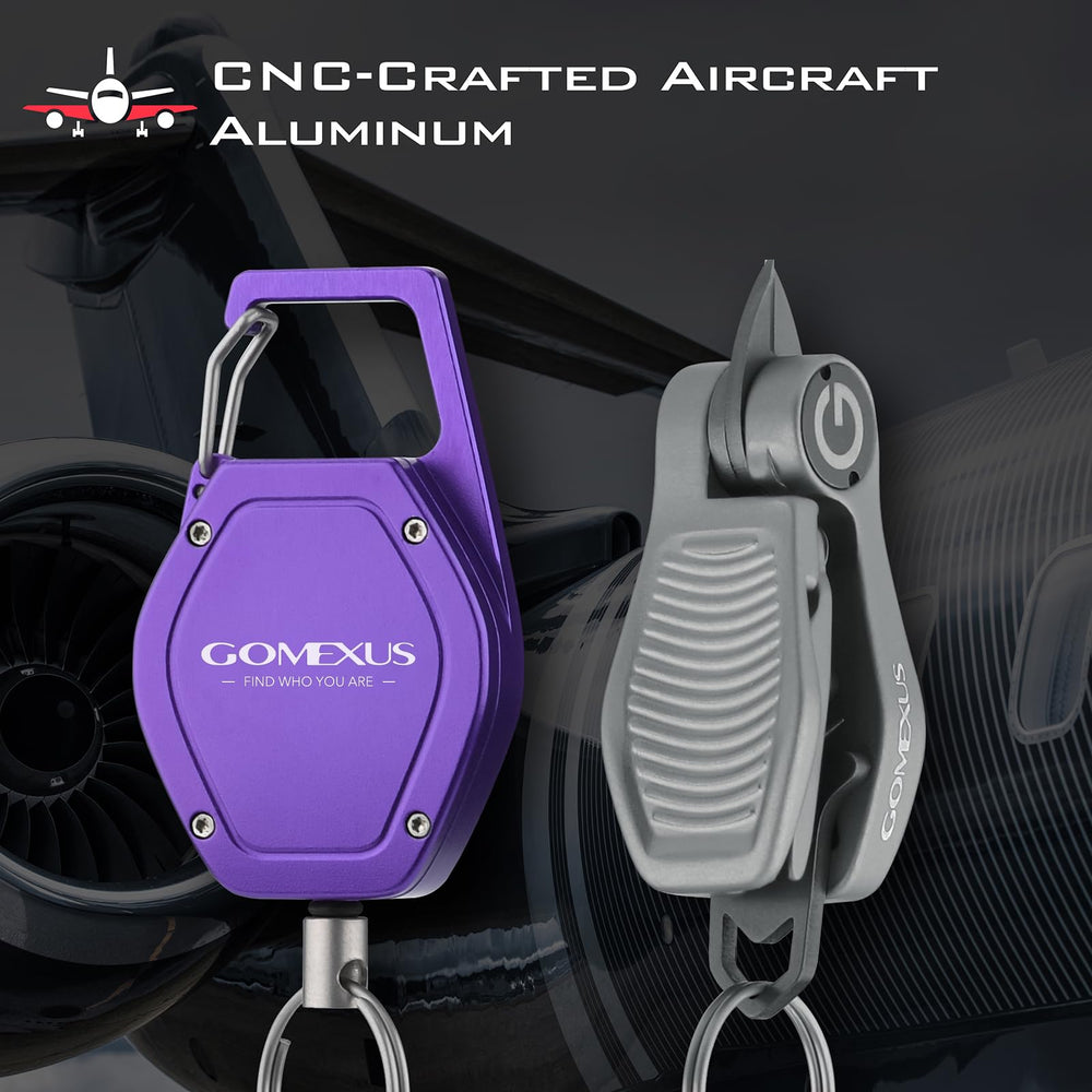 Retractor clipped to belt for quick access during fishing
