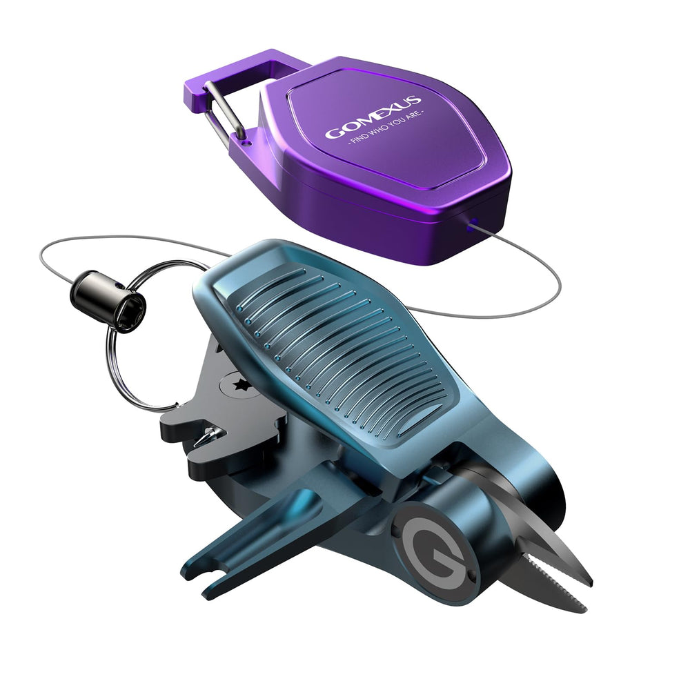 GOMEXUS Sharkbite line cutter with retractors in blue
