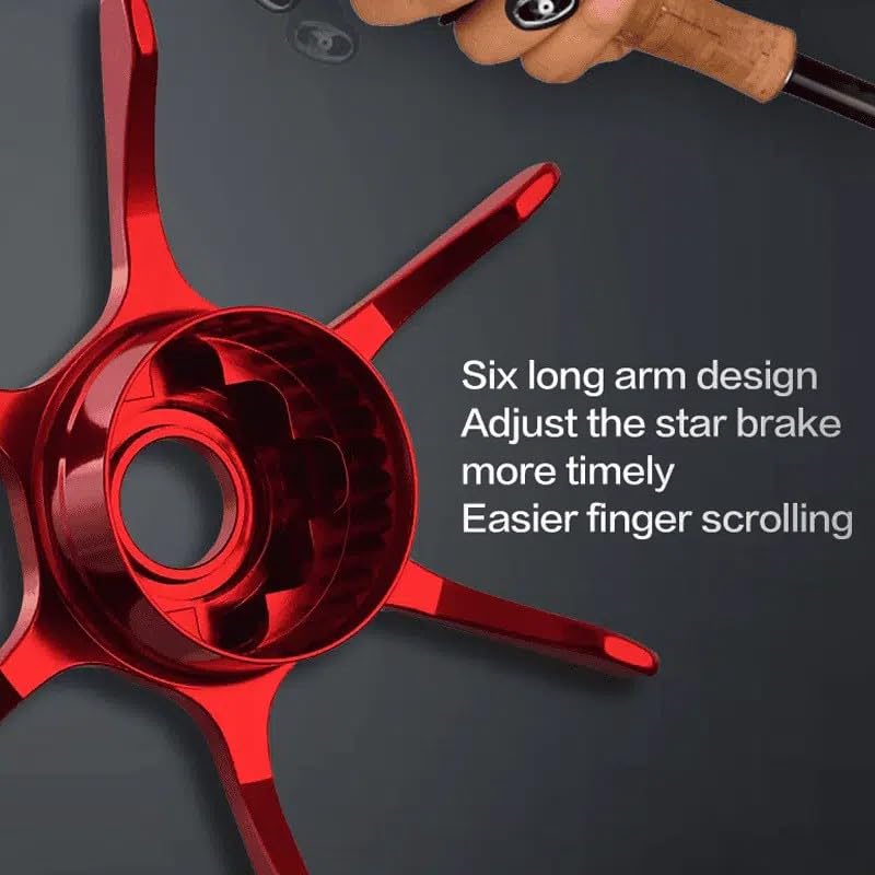 Color-matched components and customizable drag for reel appearance