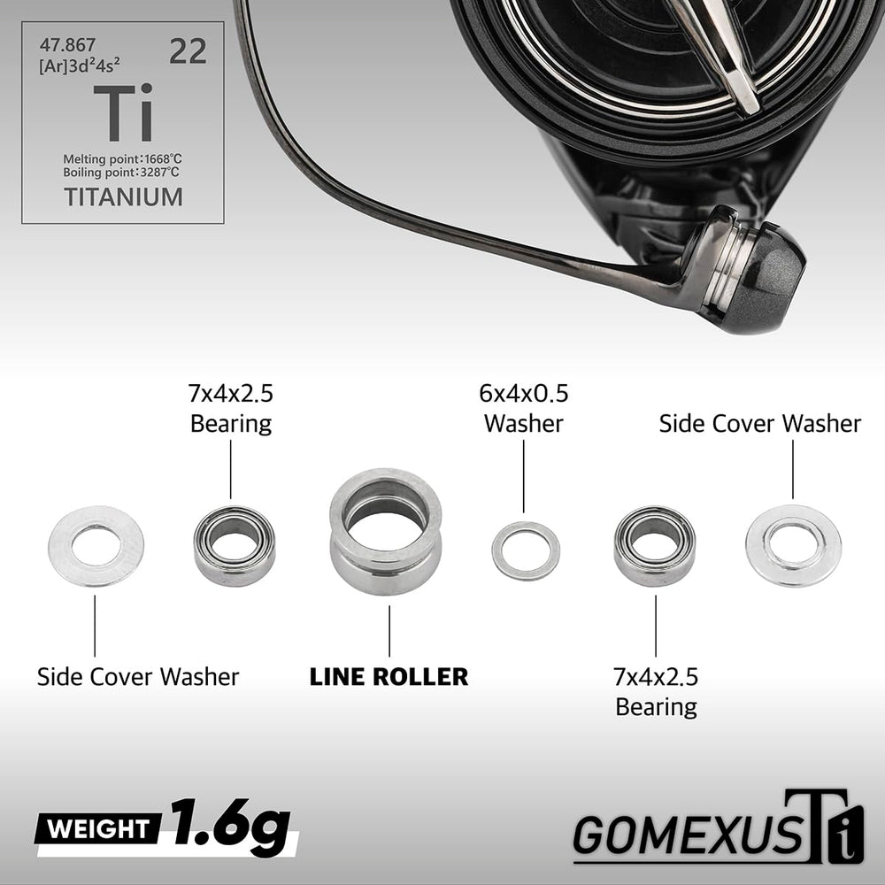 GOMEXUS line roller compatible with Shimano 1000-4000 series