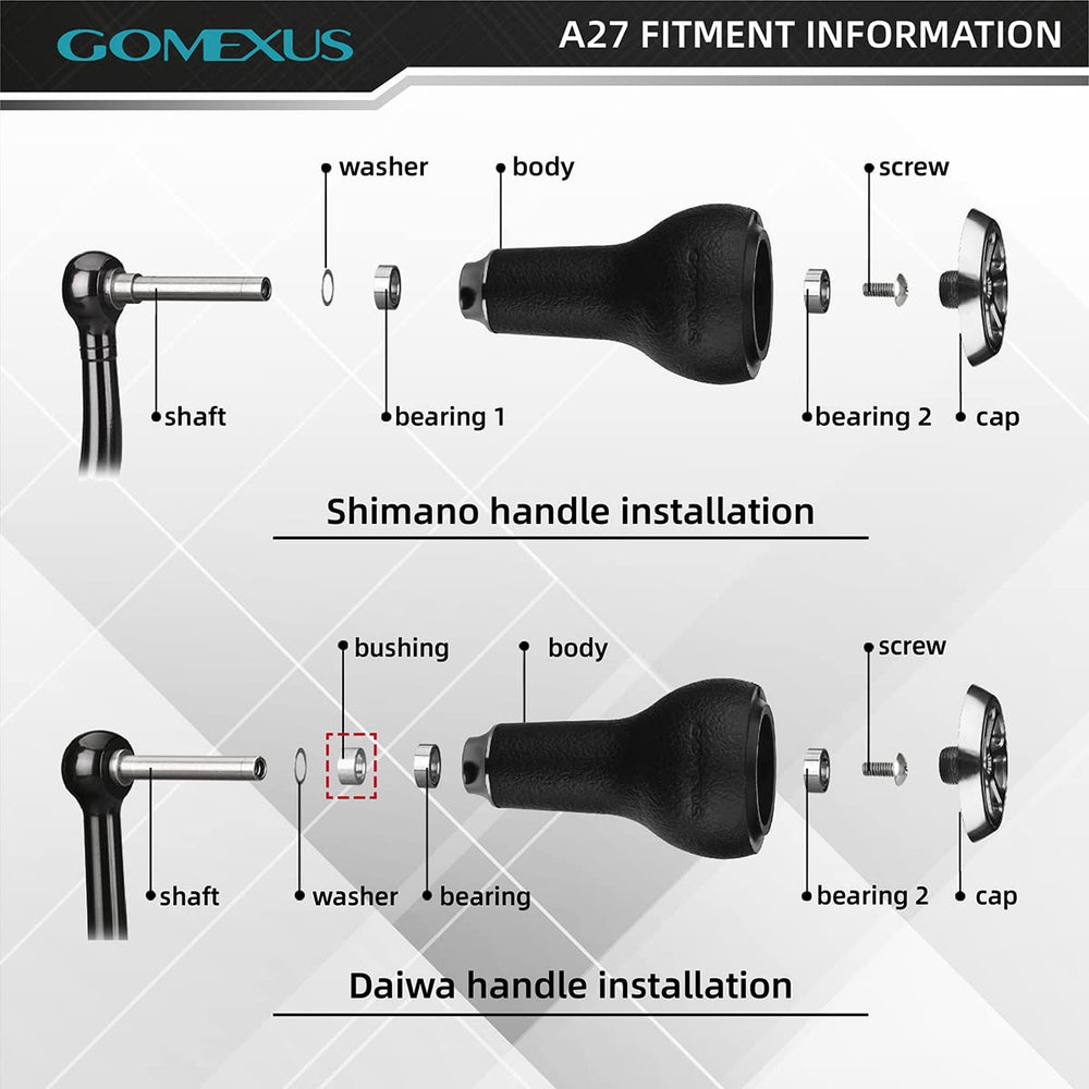 Direct-fitment for Daiwa spinning reels: Legalis LT, Exceler, Exist, Certate, Freams series